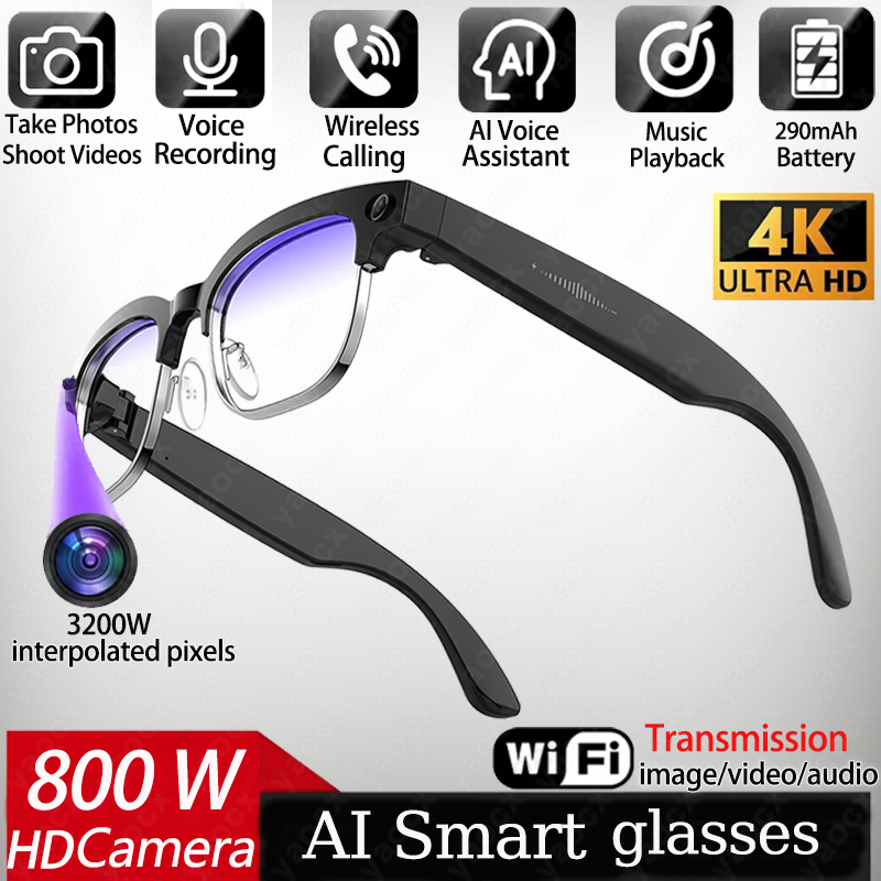 Photography Japanese - 4K 스마트 AI 안경 8MP 카메라