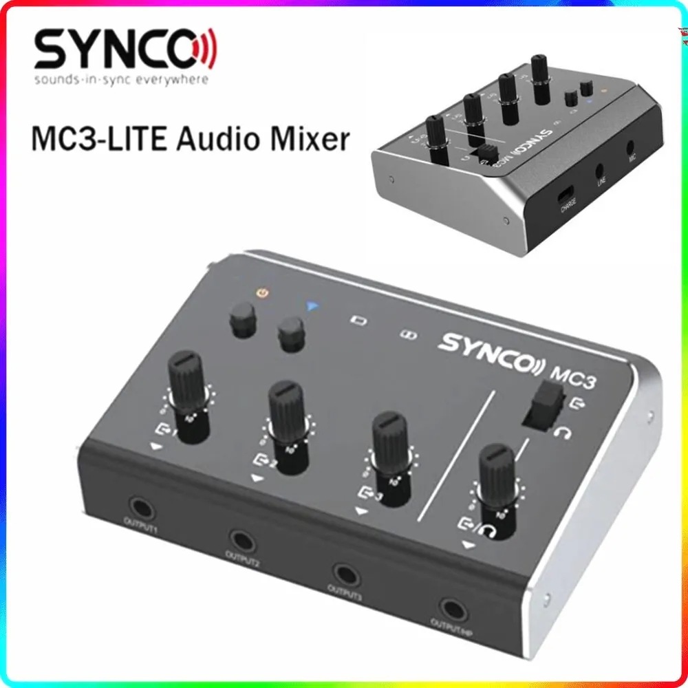 Synco MC3 Lite 오디오 믹서 4채널 초소형  - Photography Videos Free 리뷰 및 가격