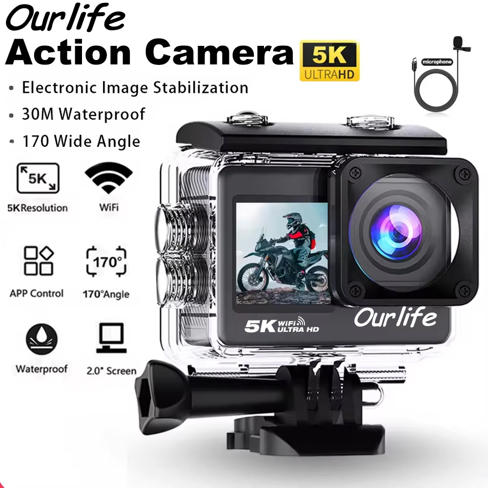 Ourlife 5K 액션 카메라 4K60FPS 2.0인 - Photographic Memory 리뷰 및 가격