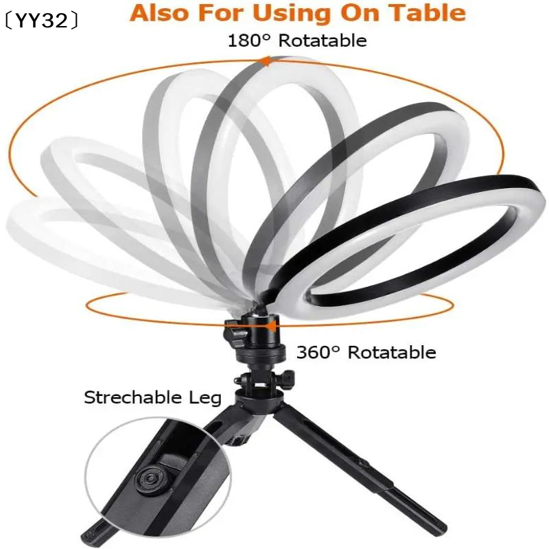 1 세트 디밍이 가능한 LED 램프 사진 링라이트 26 - Photography Videos Free 리뷰 및 가격